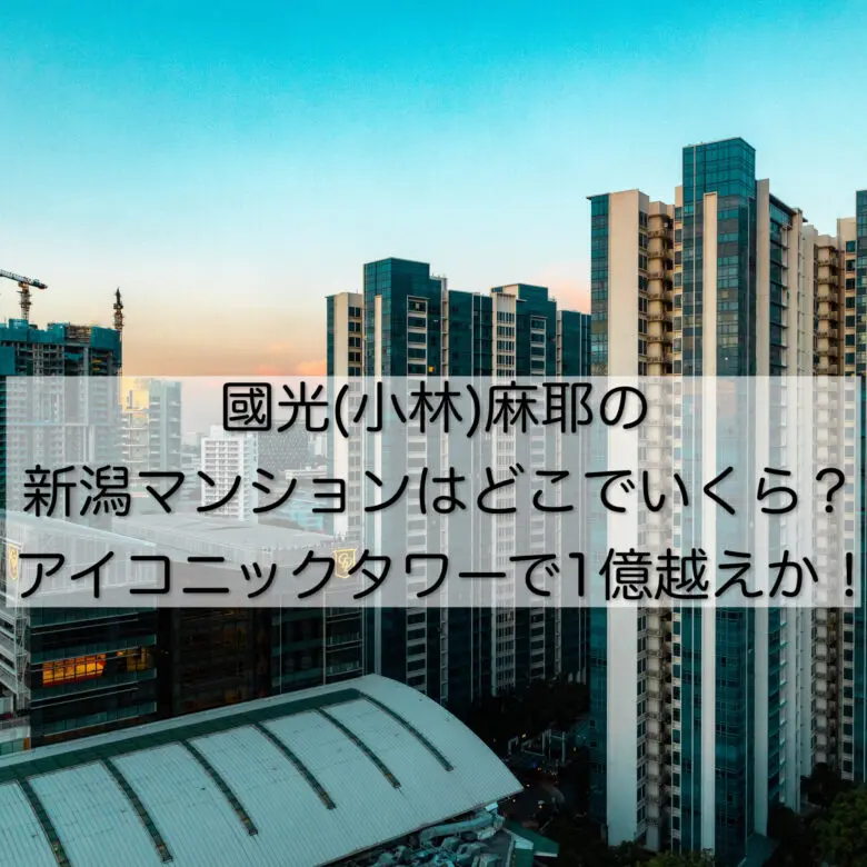 國光(小林)麻耶の新潟マンションはどこでいくら？アイコニックタワーで1億越えか！
