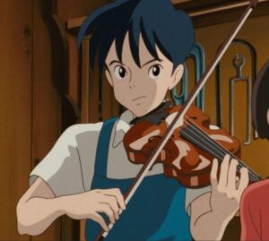 アニメの天沢誠司はバイオリン